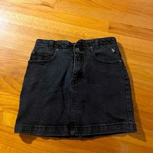 Free People Black Jeans Skirt - Size 26/2